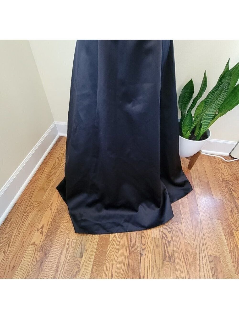 J. Peterman Strapless Black Evening Gown Fitted Waist Ladder Back Women's SZ 2 - Picture 9 of 16